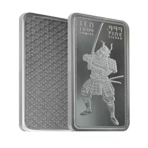 Samurai Warrior 10 oz Silver Bar