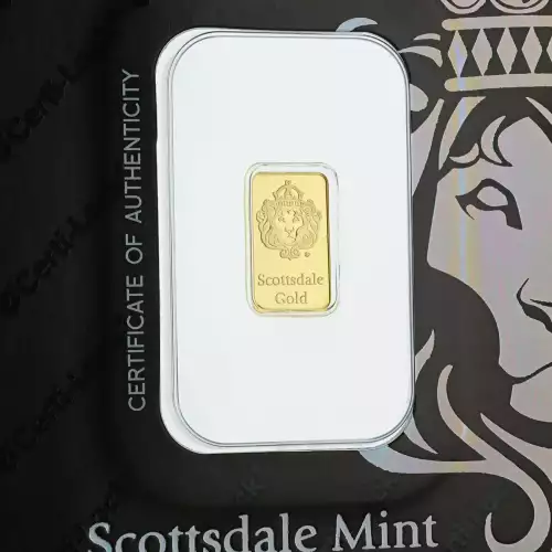 Scottsdale Mint 1 g Lion Gold Bar (3)