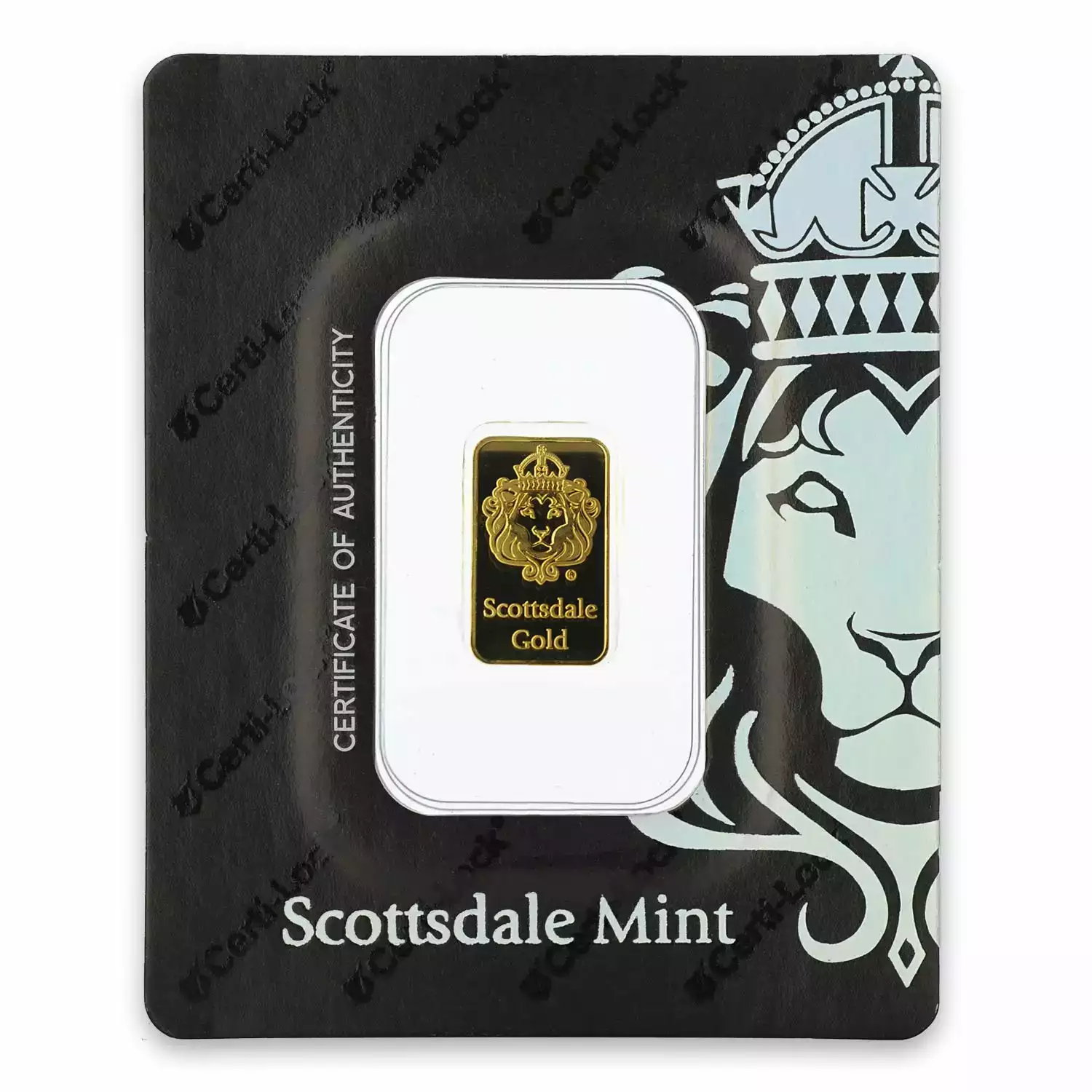 Scottsdale Mint 2 Gram Gold Lion Bar