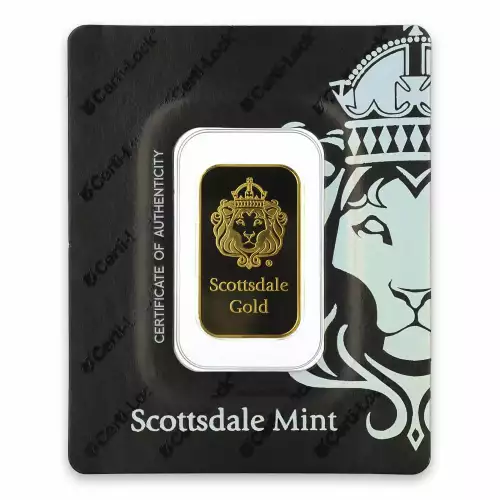 Scottsdale Mint 5 g Lion Gold Bar (1)