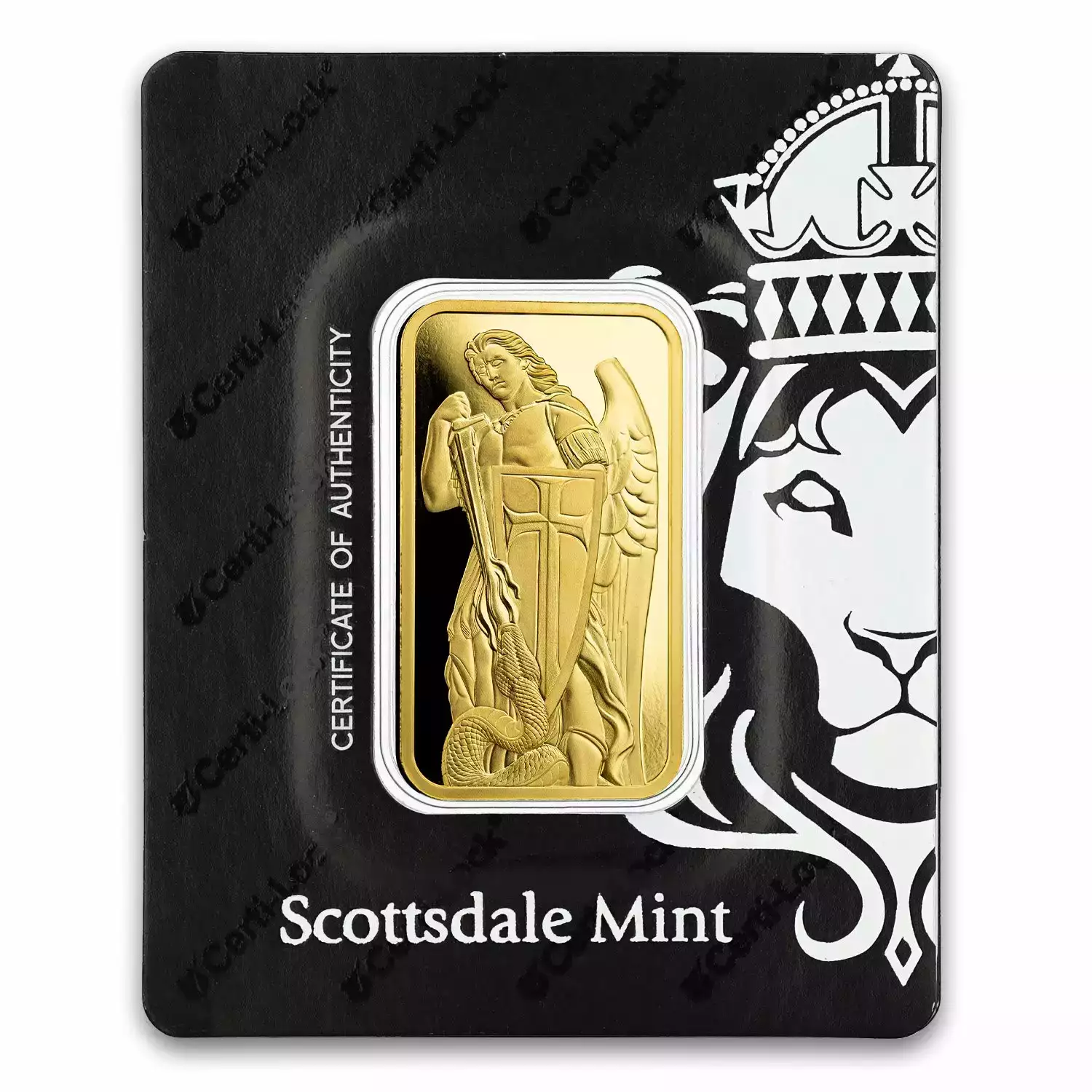 Scottsdale Mint - PAMP Archangel Michael 1oz Gold Bar (6)