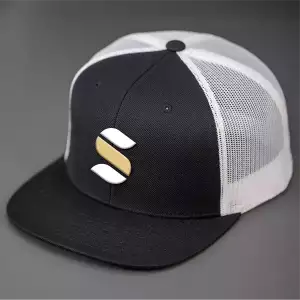 SGS Black and  White Wooly Trucker Hat (2)