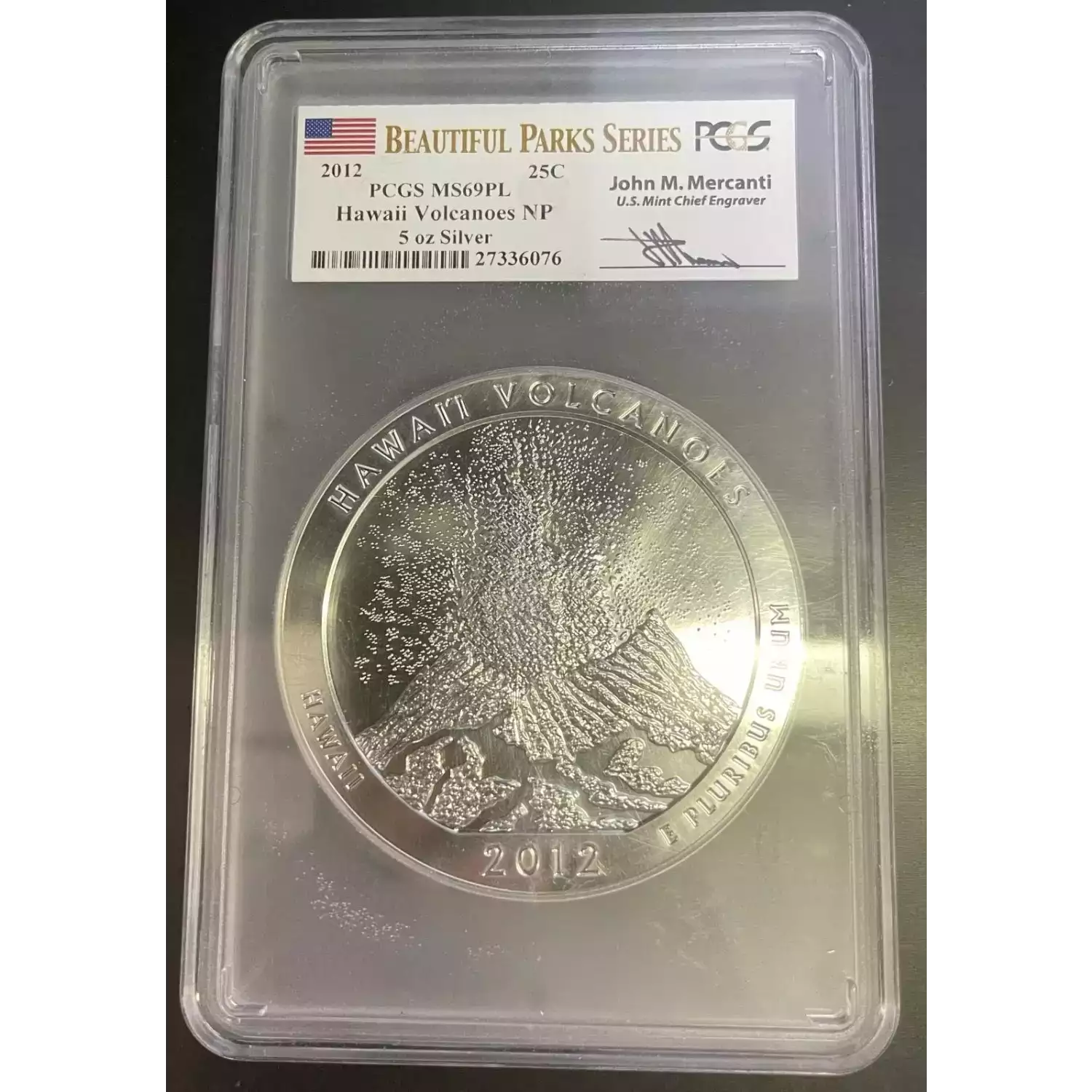 Silver Bullion-America the Beautiful Silver Bullion Coins--Hawai’I Volcanoes National Park -Silver- 5 Dollar